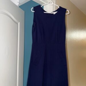 Elegant Navy Blue DVF Dress